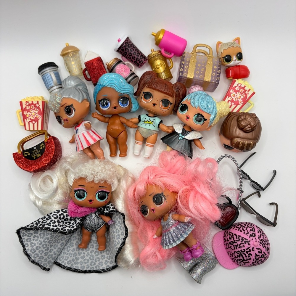 LOL Surprise Doll Mixed Lot JK Diva Bon Bon Glitter Glam Accessories Purse